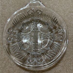 Vintage Indian Glass Killarney Divided Dish